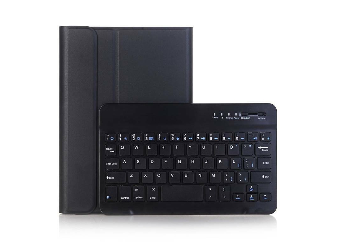 Teclado Bluetooth Com Capa De Couro, Preto Teclado Padrão Preto, Galaxy Tab A 10.5 T590/t595 Yunzii