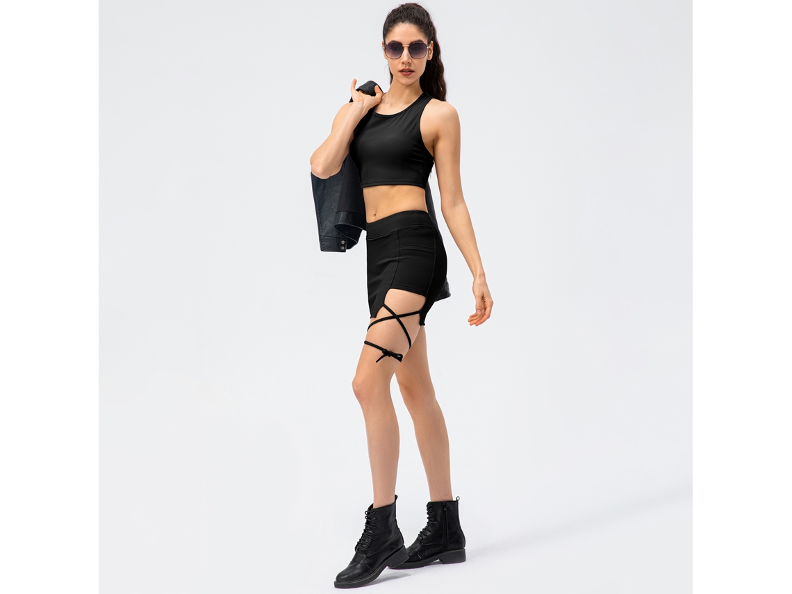 Yncm-saia Tênis Feminina 2em1 Bolsos Nylon/spandex