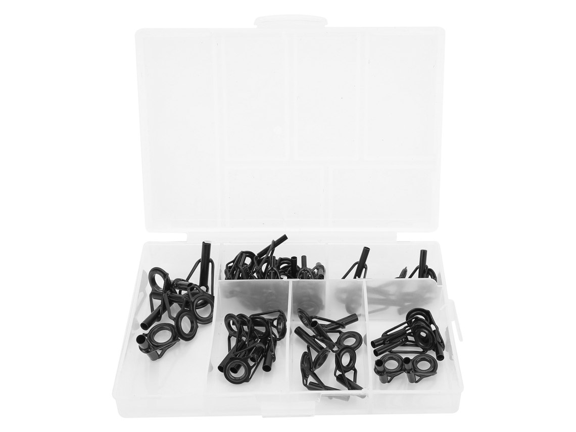 Kit Reparo Ponta Vara Pesca Aço Inox 40 Peças