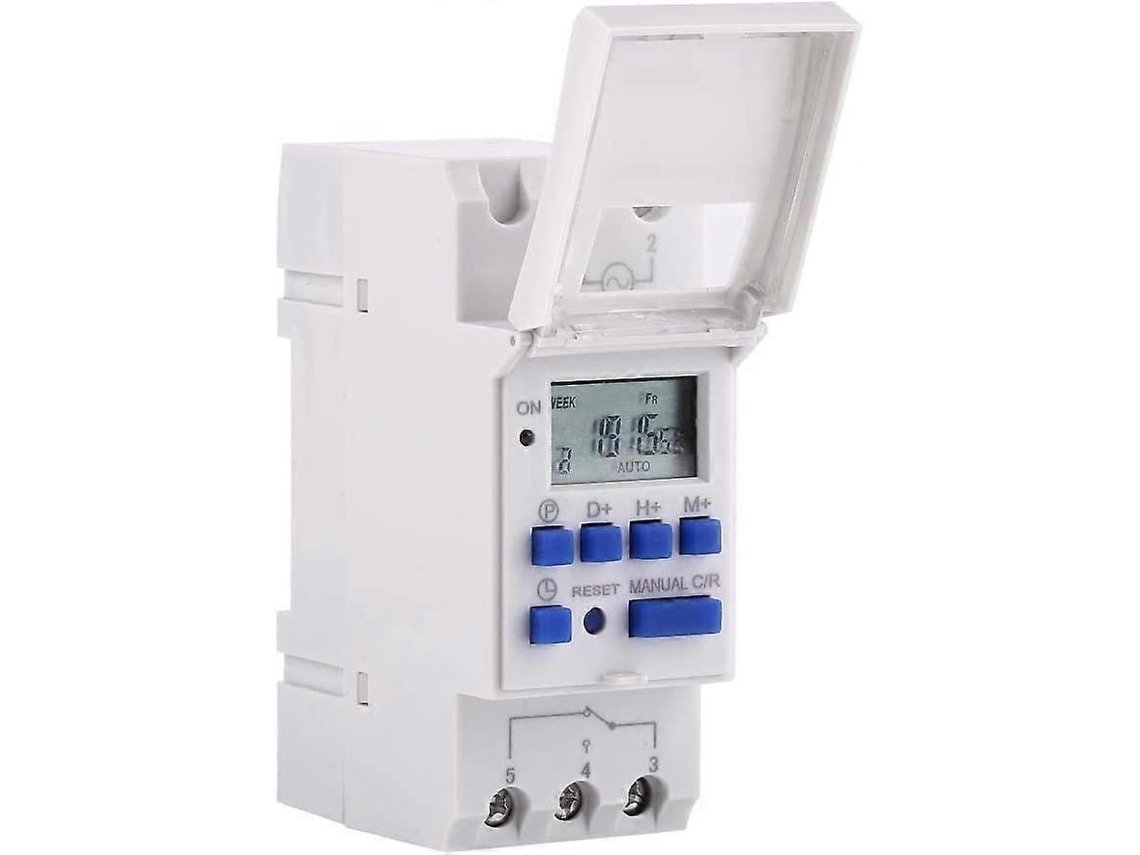 Rebe timer Digital Programável com Display Lcd Interruptor Semanal Relé 16 On/off 24v para Equipamentos Elétricos e Aparatos Domésticos