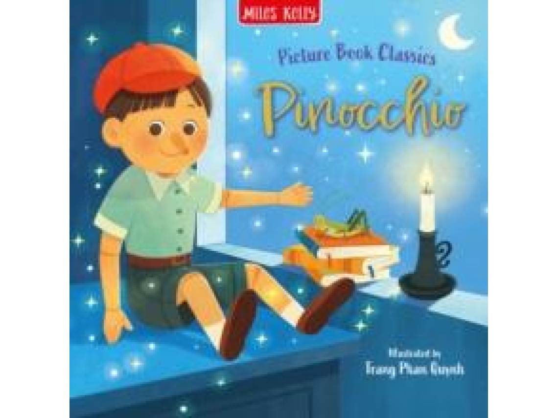 Livro Pinocchio de Miles Kelly (Inglês)