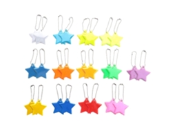 Pendentivos Refletivos Estrela Crianças Segurança Bolsas Escola Ciclismo