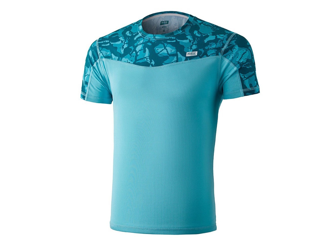 T shirt 42K RUNNING Camiseta De Manga Curta Ares Azul XS Homem