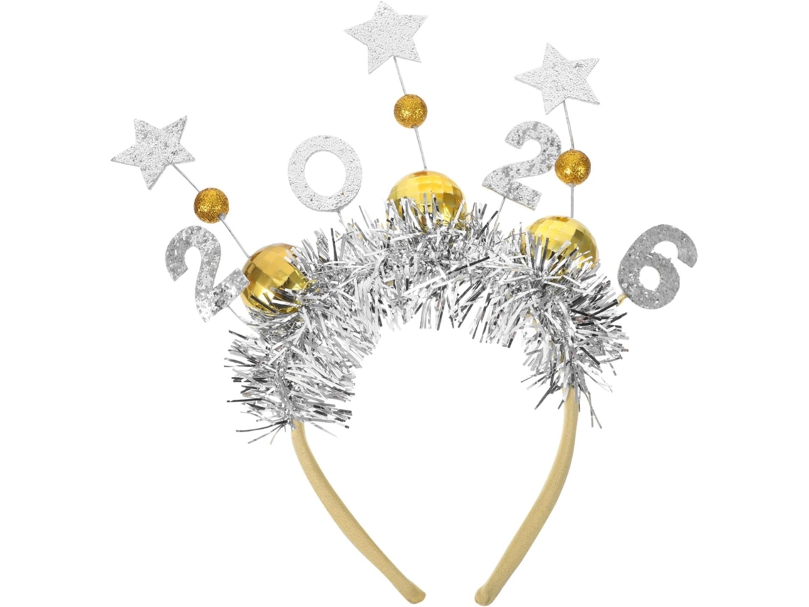 Tiara de ânus estrelado com pompons para festas - Acessórios de cabelo