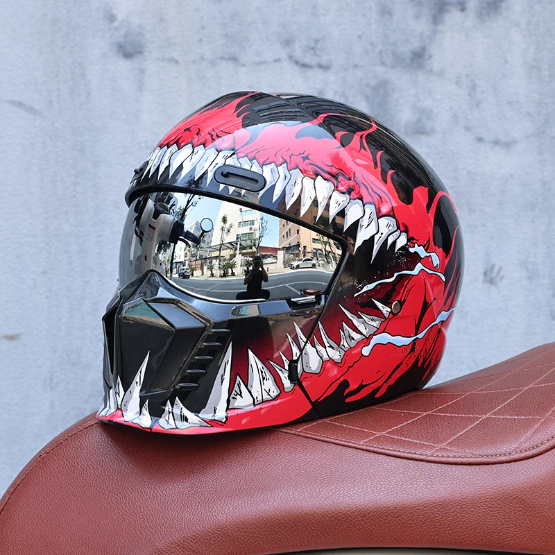 (m) Capacete Combinado 2 Em 1 Unissex, Material Abs, Certificado Dot