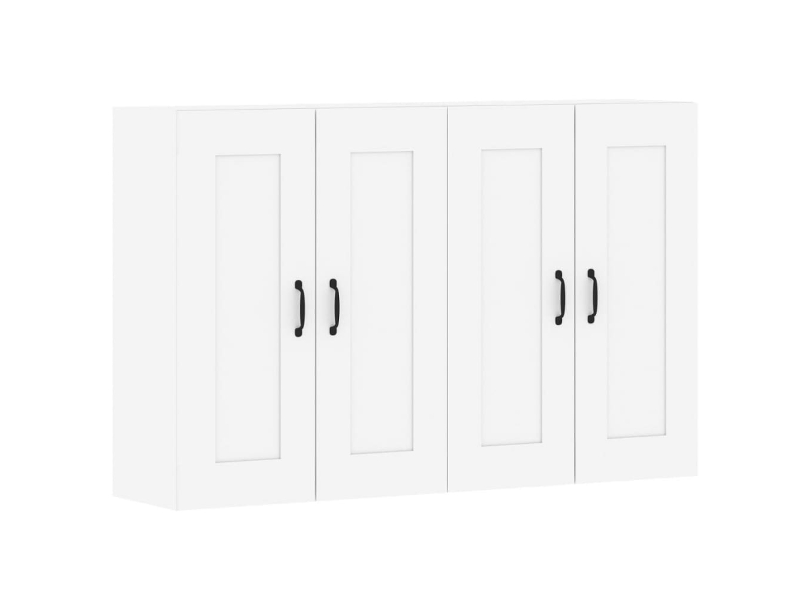 Wall Mounted Cabinet, Wall Mounted Cabinets Vidaxl Branco Madeira Processada (n/a)