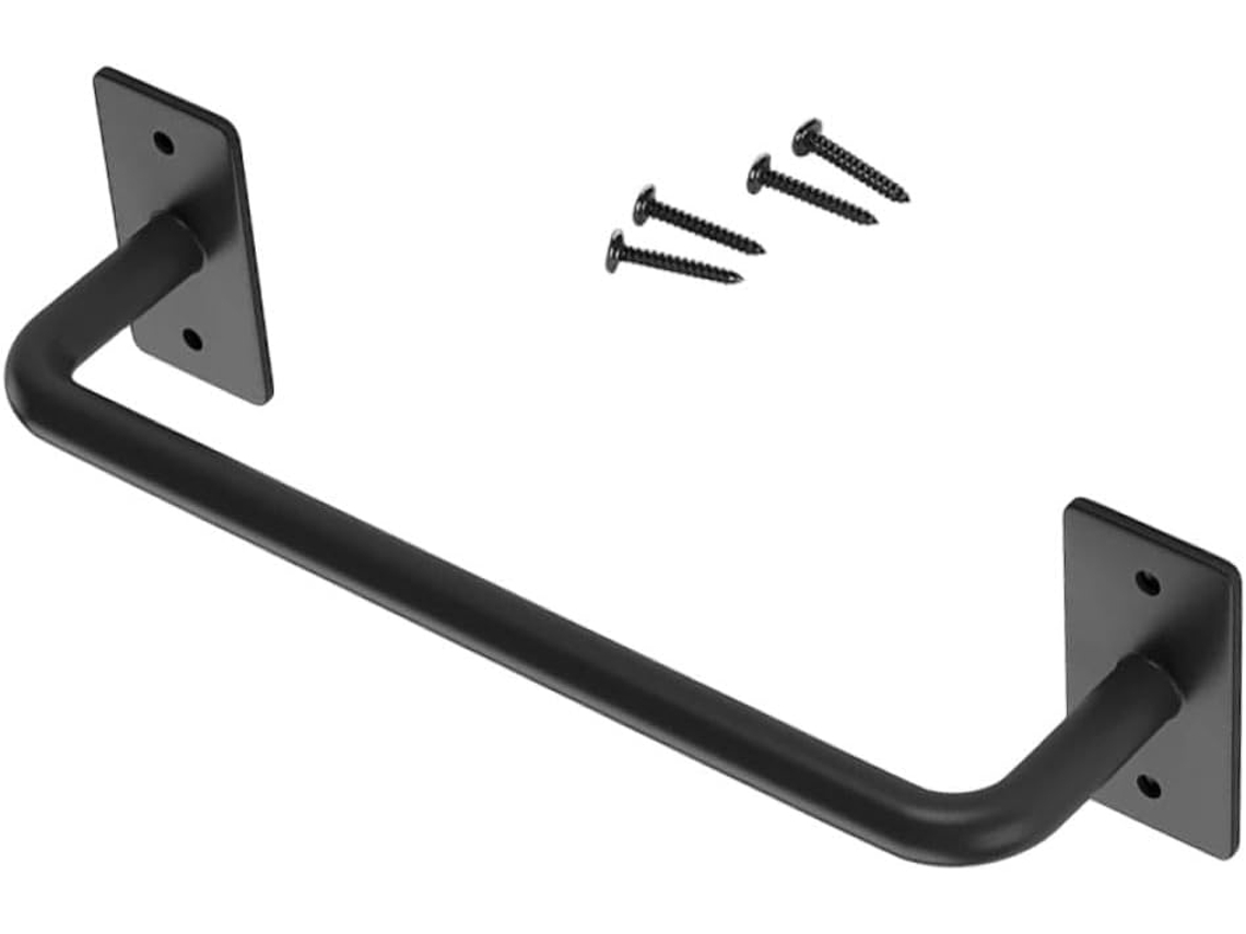 Puxador De Porta Celeiro Rústico Angooily Para Interiores, Preto, Ferragens Para Maçanetas De Portas
