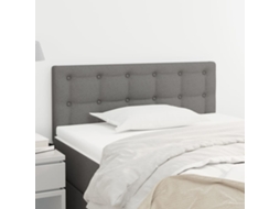 Cabecero de tela 100x5x78/88 cm Gris oscuro