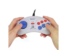 Mini Console de Jogos Portátil 16 Bits com Controle Turbo GOKOCO