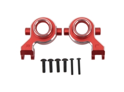2pcs Copos De Direção Rc Em Liga De Alumínio Resistente Ao Desgaste Para Traxxas Maxx 2.0 1/10 Vermelho