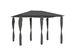 Vidaxl Gazebo 3x4x2,6 M Com Capas Para Postes 160 G/m² Antracite
