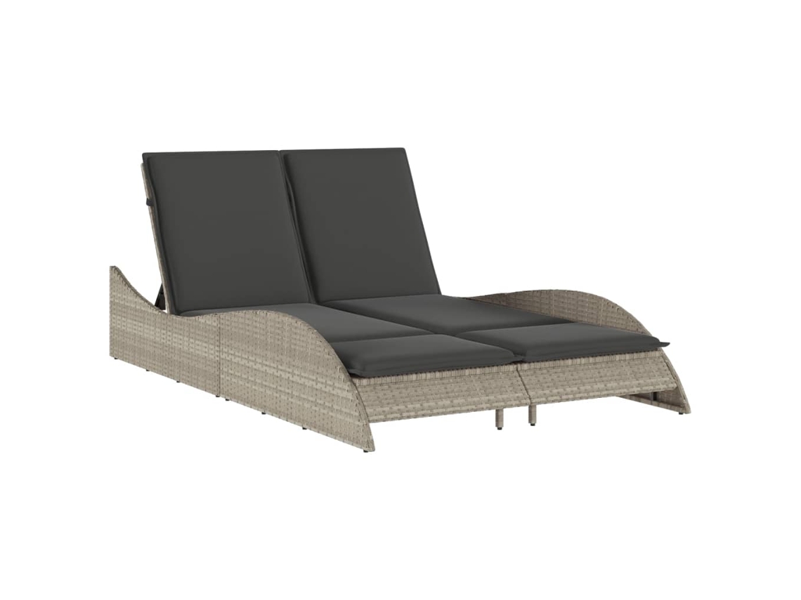 Sun Lounger, Sun Loungers Vidaxl Cinzeto Rattan / Vime (114 X 205 X 73 Cm)