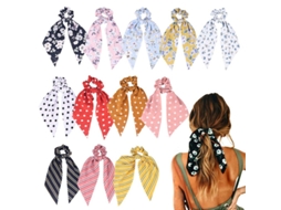 Chiffon de Lenço de Cabeça com Laço de Fita e Flor para Menina* ZYBLSSBB