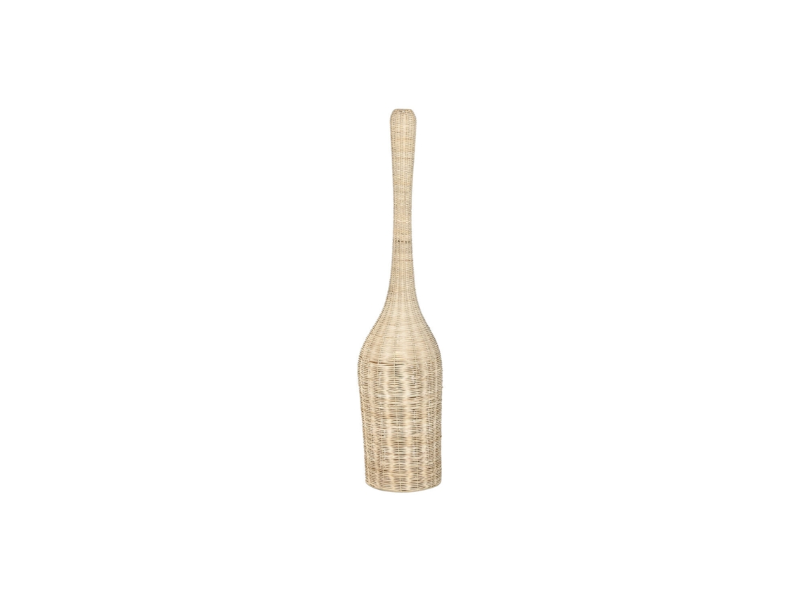 Luminária de Chão em Rattan e Ferro Natural, 25x25x125cm ALEXANDRA HOUSE LIVING