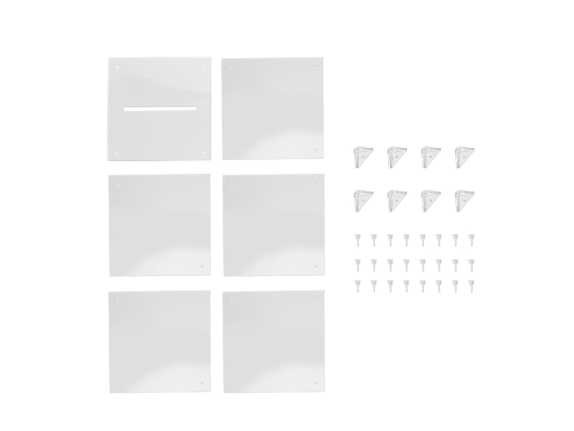 Porquinho de dinheiro acrílico transparente 12x12x12cm | S/MARCA