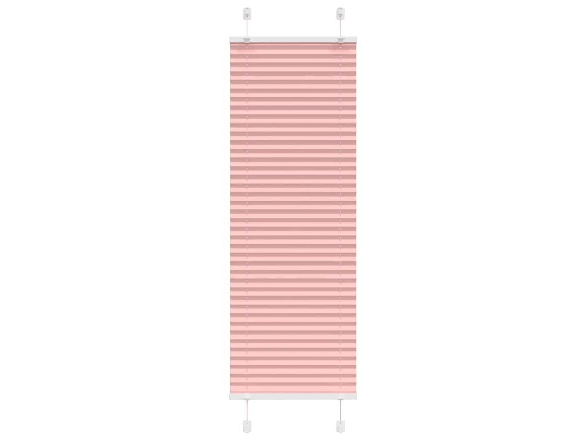 Vidaxl Rosa Plissada Cega 45x150 Cm Largura Tecido 44,4 Cm Poliéster