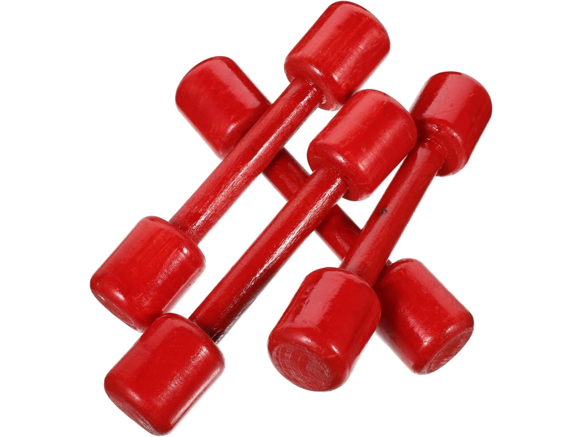 Conjunto de Halteres Milisten 4 Peças para Meninos e Meninas, Equipamento Ginástica Durável Ergonômico