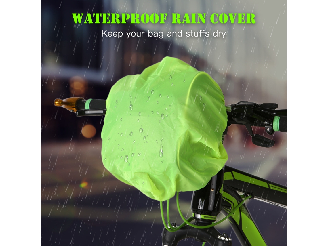 Mochila Mali para guidão de bicicleta, com capa de chuva, resistente à água