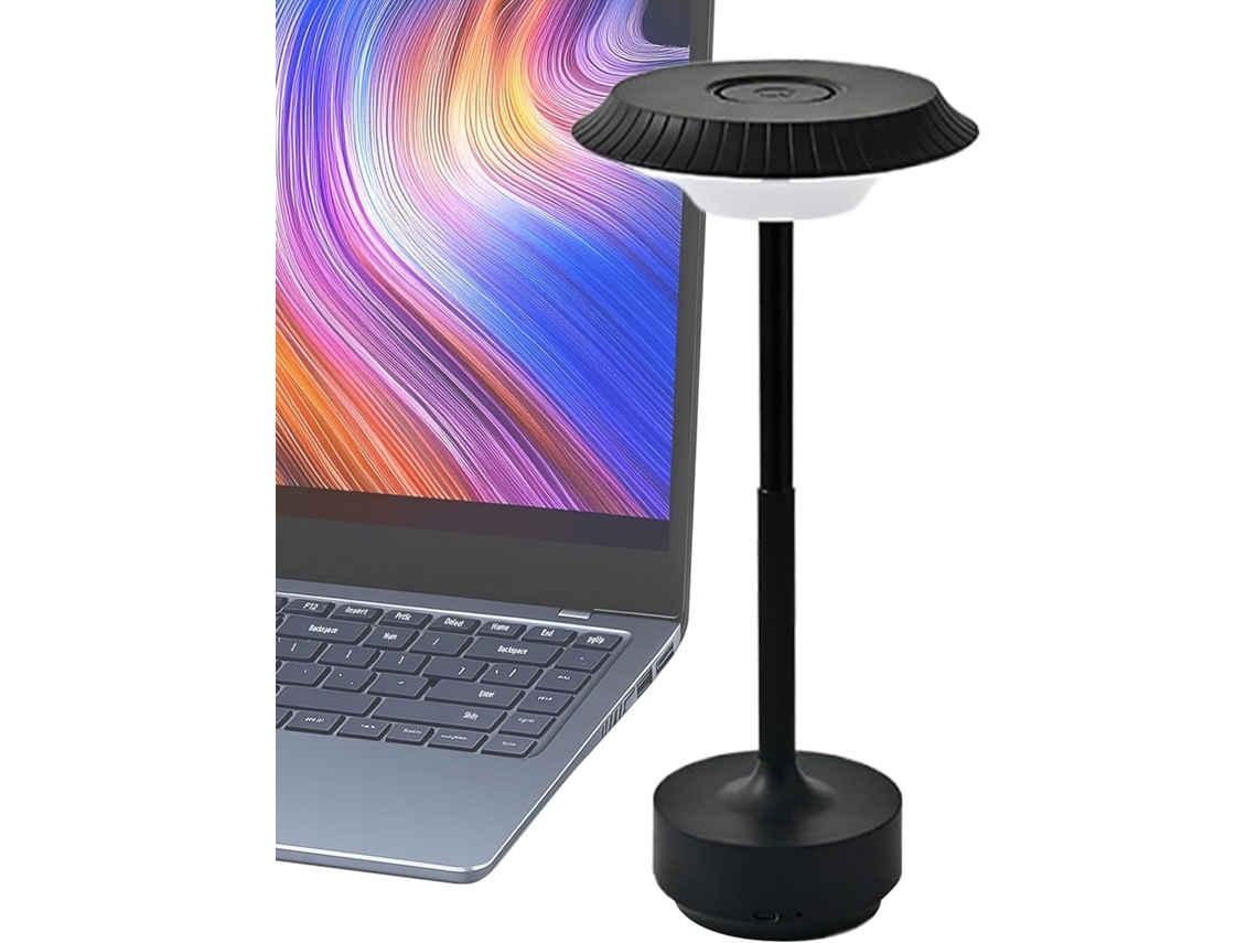 Luminária de Mesa Touch Sensível, Luminária de Mesa Retro Recarregável