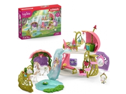 Casa de Flores Brillante Con Unicornios Lago Y Establo (3 años)