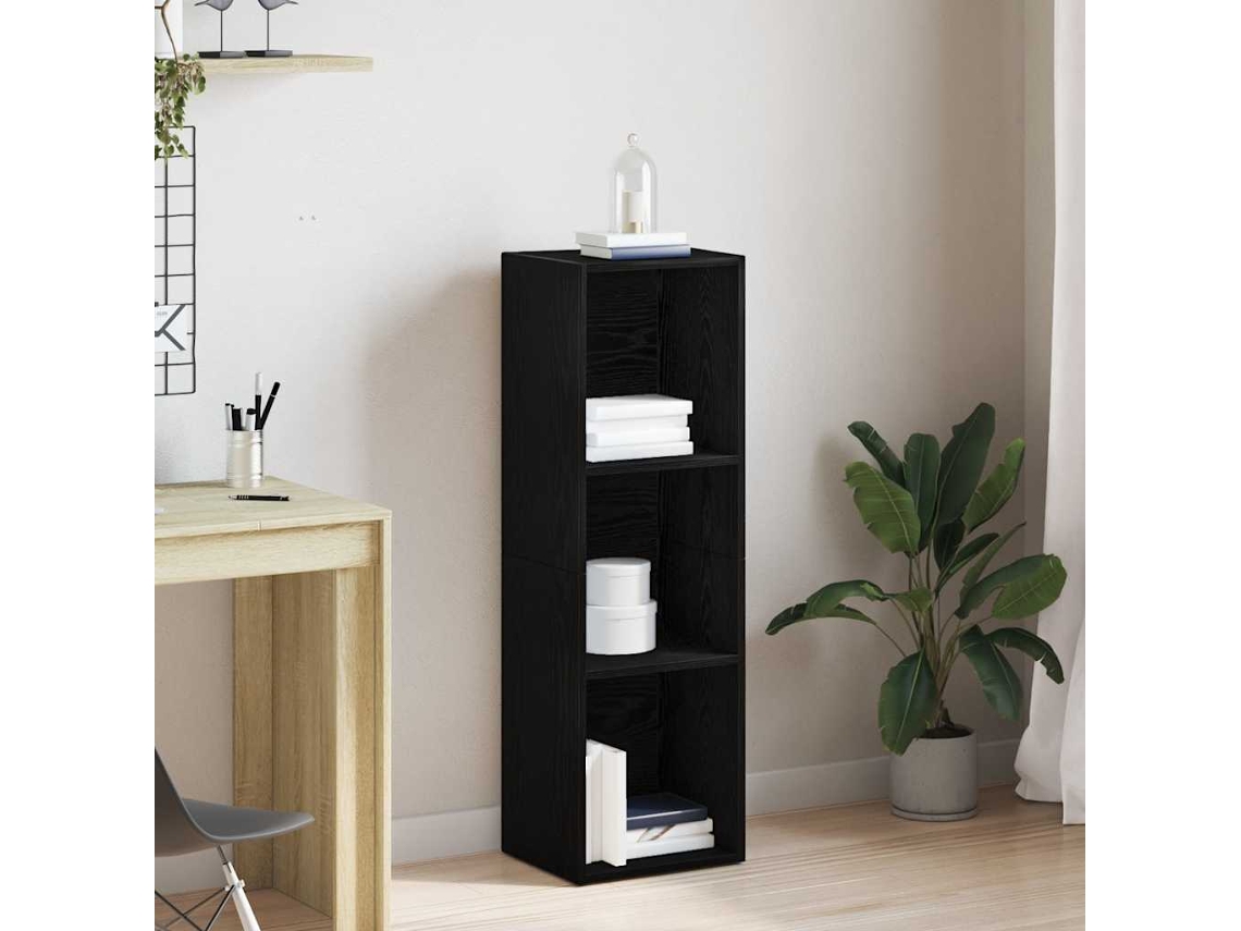 Vidaxl Estante 36x30x114 Cm Derivados De Madeira Carvalho Preto