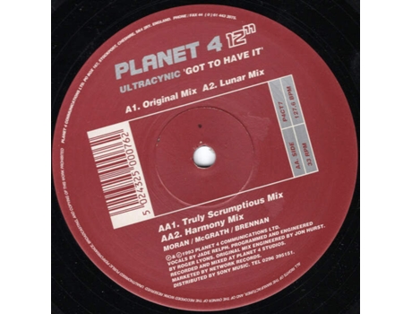Vinil Got To Have It Planet Four Communications