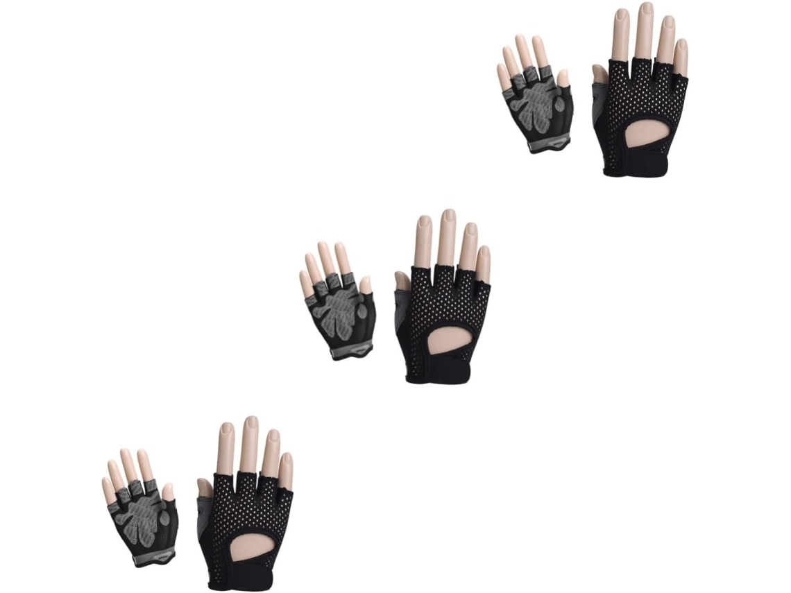 Luvas De Treino Levantamento Peso Popetpop 3 Para Mulheres, Com Meio Dedo E Palma Reforçada, Ideais Para Fitness
