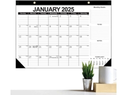 Calendário de Parede 2025, 18 Meses, Mensal, para com Viram, CHABERLU