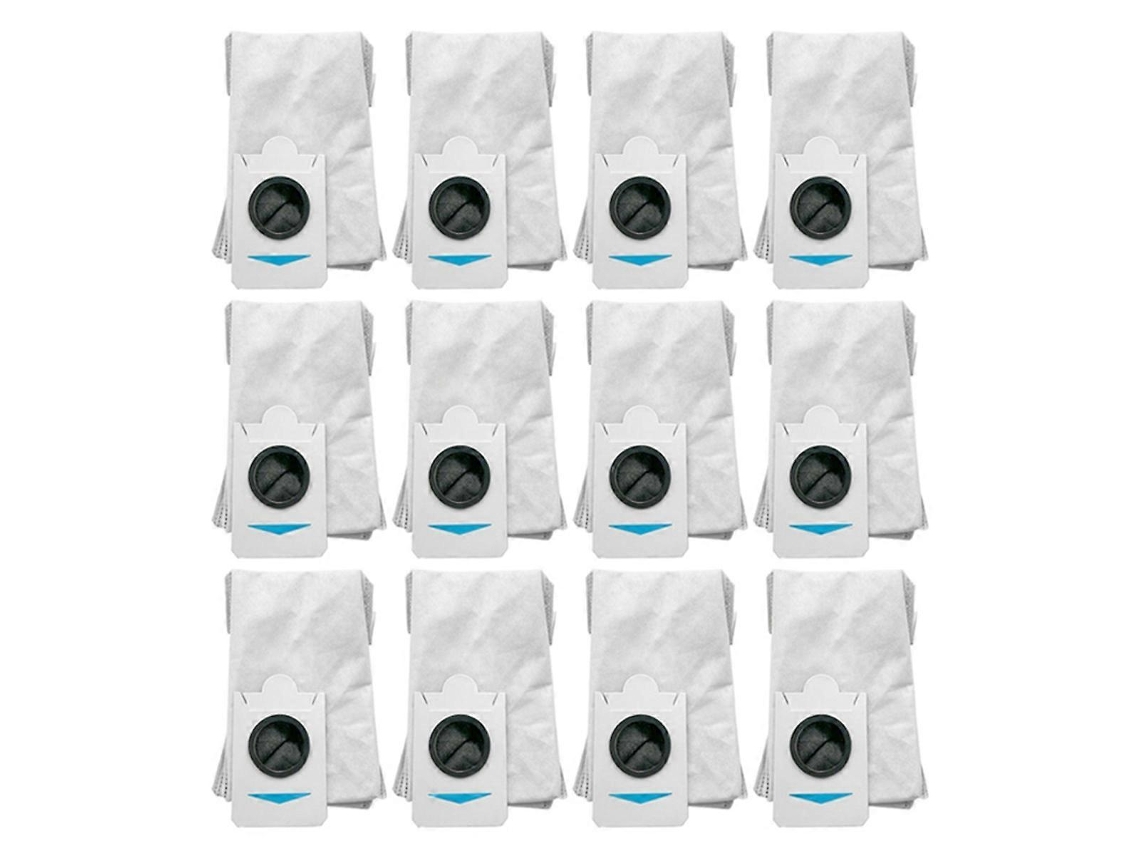 Conjunto De 12 Sacos Pó Para Aspirador Robô Ecovacs T30s Combo Peças Reposição Coleta Lixo E Pó. Tuotuo
