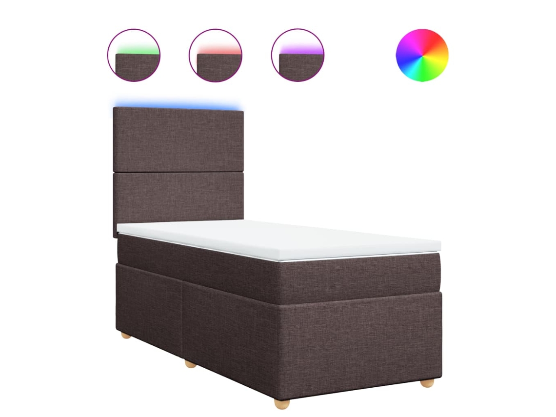 Box Spring Bed, Box Spring Beds Vidaxl Marrom Tecido (90 X 200 Cm)