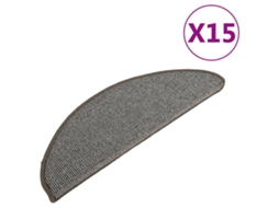 Carpet Stair Tread, Carpet Stair Treads Vidaxl Cinzeto Polipropileno (65 X 21 X 4 Cm)