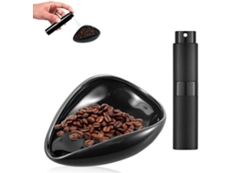 Koffiebonen Doseerbekers Van Hoge Kwaliteit - Koffieaccessoires - Spuitfles - Cadeau Voor Koffieliefhebbers - Zwart - Maat 10 X 4 X 7,5 Cm - Koffiedos