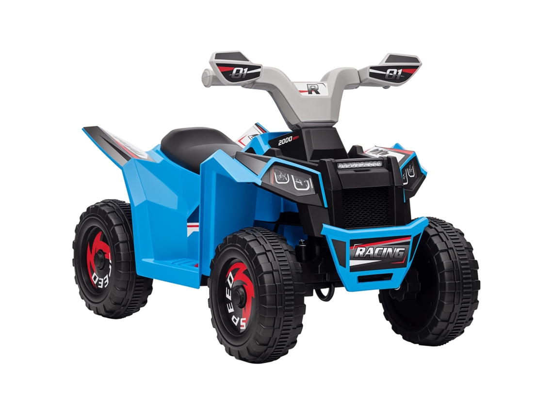 Quad Elétrico Infantil Velocidade Máxima 2,5km/h, Pneus Robustos, Condução Suave, Ideal Jardim Parque, Brinquedo Ao Ar Livre Crianças