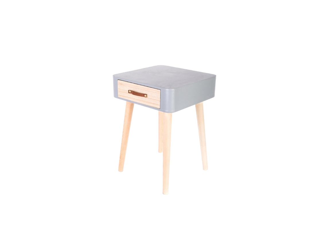Mesa de Cabeceira 1 Gaveta Cinza