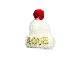 Gorro De Natal Laxiscreed Pequeno Em Lã Colorida Vermelho, Branco E Verde Com Design De Pirulito
