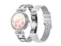Smartwatch Ak62 1,09 Polegadas Ips Bluetooth Chamadas Moderno Para Mulheres Yizhood (prata)