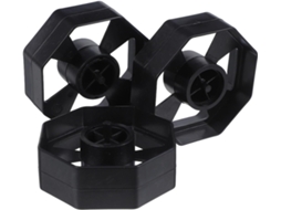 Conjunto de 3 rolos e núcleos de reposição para dispensador de adesivo Fita de mesa, em plástico com estrutura móvel.
