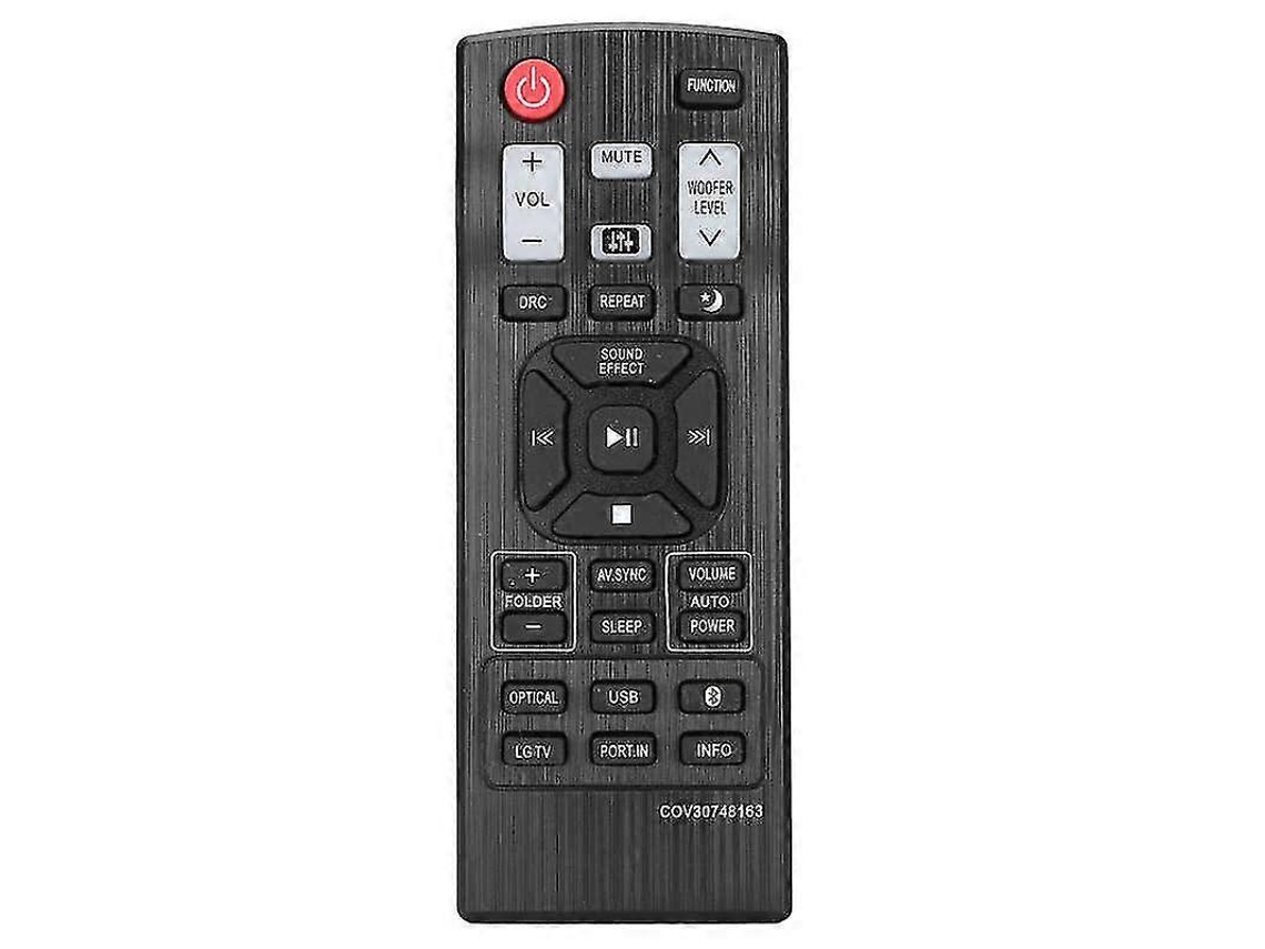 Controle remoto ABS Cov30748163 para barra de som LG LAS355B/LAC450B/LAS350B preto de substituição Vayotoy