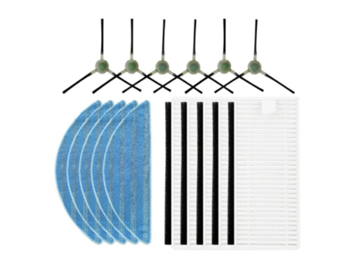 Substituição de pano mop lavável para lefant m200 m201 m501 m520 t700 robô aspirador hepa filtro pano escova lateral peças