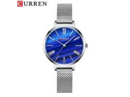 Relógio Feminino De Quartzo À Prova D'água Com Pulseira De Aço E Design Moderno.