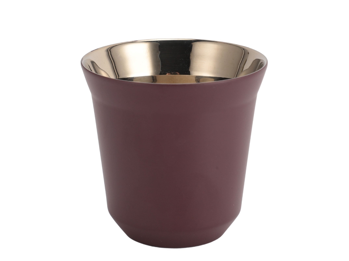 Copo de Café Inox Parede Dupla LAXISCREED 160ml Roxo