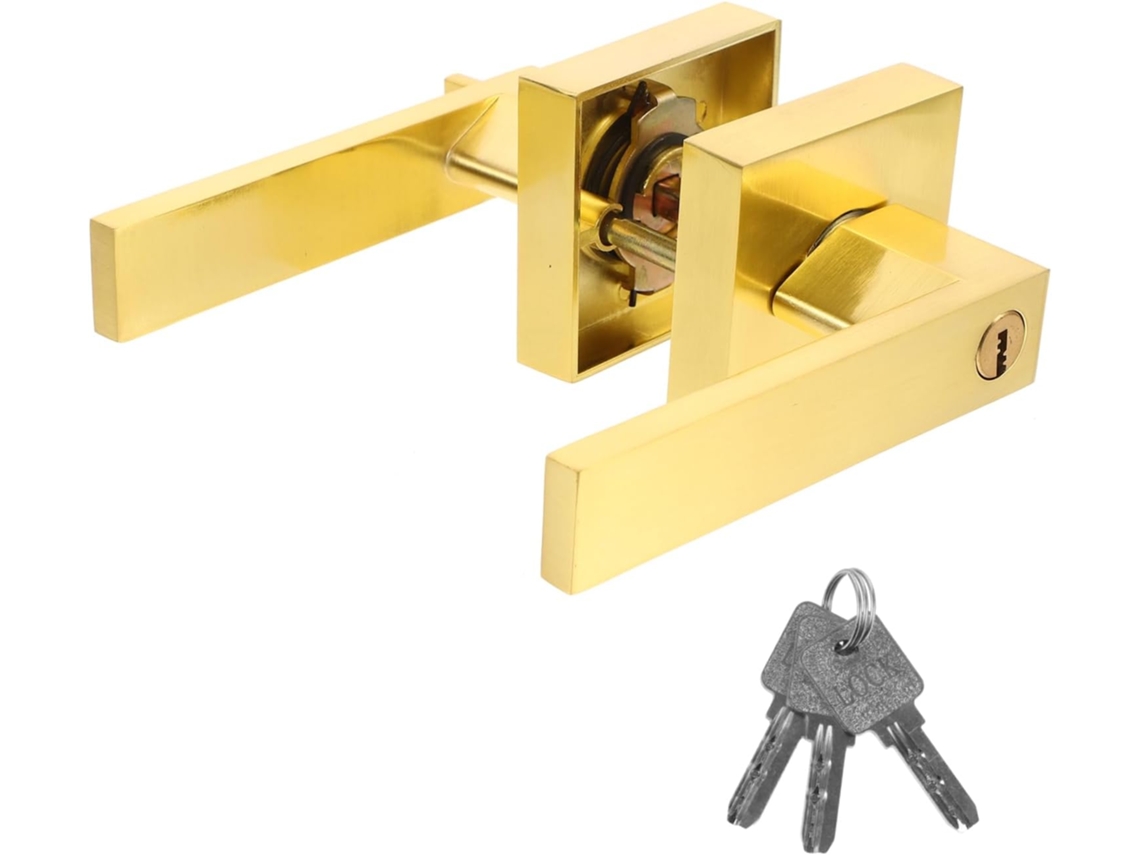 Fechadura De Maçaneta Para Porta Em Liga Alumínio, Ideal Para Privacidade, Perfeita Para Interiores De Quartos Fácil