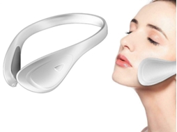 Massageador Facial Elétrico em Formato de V, Aparelho Beleza para Lifting Facial, Branco GOKOCO