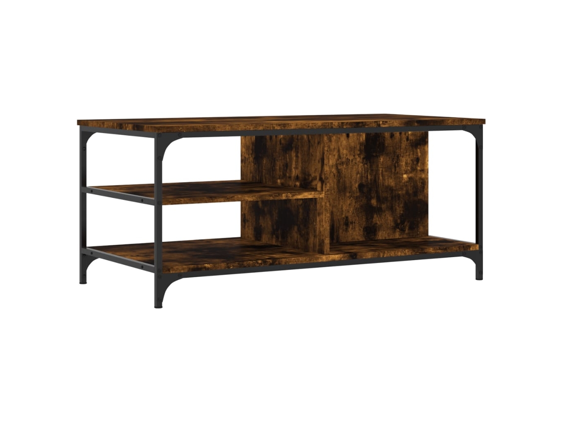 Mesa de centro MAISON EXCLUSIVE em madeira de carvalho defumado com derivados da Madeira (100x50x45 cm)