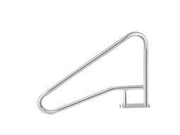 Corrimão De Piscina, Aço Inoxidável Durável, Pegada Confortável, 55x32 Polegadas