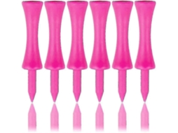 Lurelia Tees De Golfe De Plástico Rosa Yg 57 Mm (pacote Com 100)