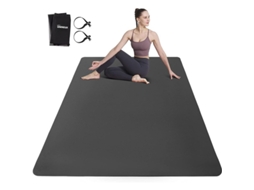 Colchoneta De Yoga Ultra Ancha 6mm Tpe Antideslizante Para Hombres Y Mujeres Gimnasio En Casa Ejercicio Fitness Pilates Meditación