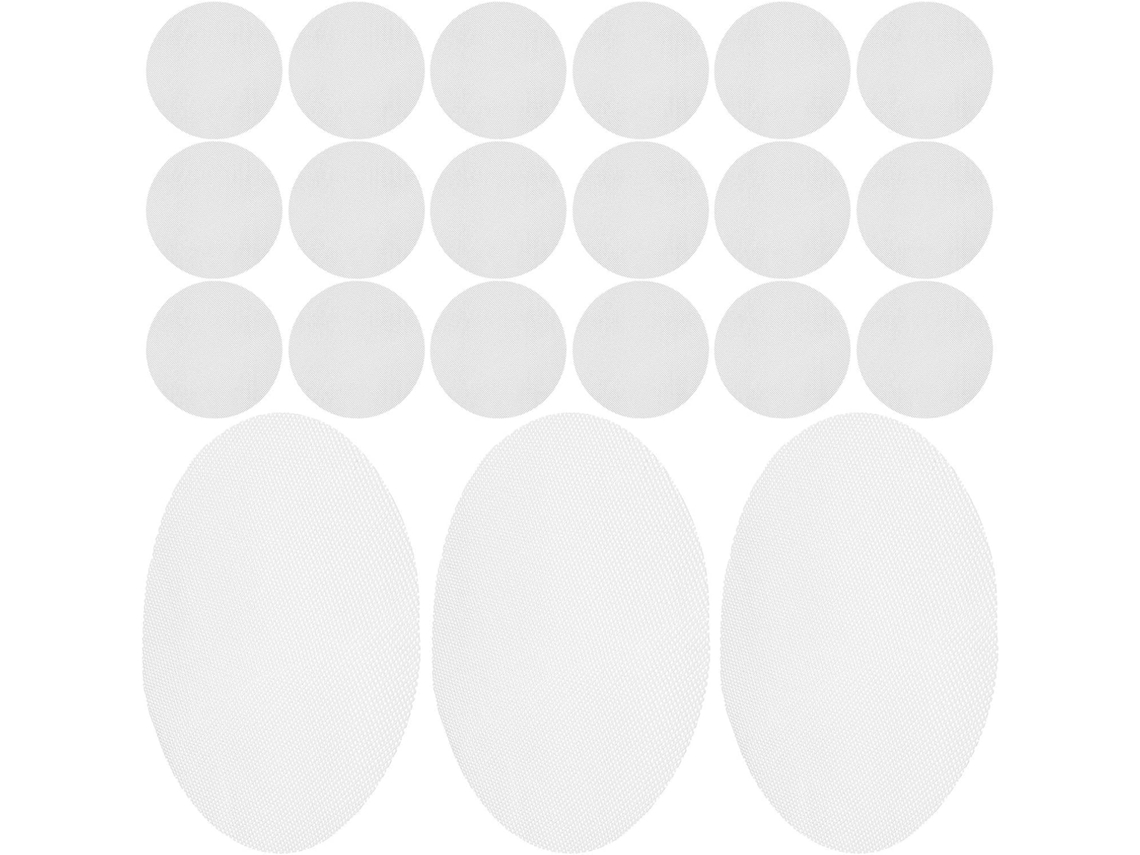 Almofadas De Silicone Redondas Inoomp, Na Cor Clara, Reutilizáveis E Antiaderentes, Pacote Com 50 Unidades, Para
