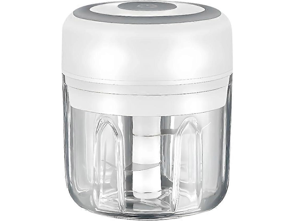Rosa Mini Processador Elétrico De Alimentos E Picador De Alho 250 Ml, Carregamento Usb, 3 Lâminas Perfeito Para Picar Aquaforge