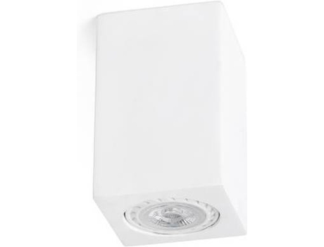 Plafon  Sven Quadrado (Branco - GU10 - 35 W - Gesso)